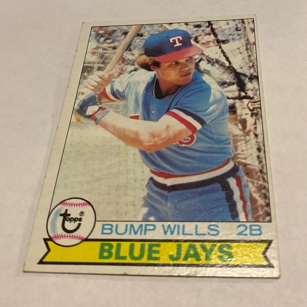 Bump Wills 1979 Rare Error Topps Baseball Card (Blue Jays) Vintage Collectible
